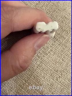 Rare 1.75 Antique German Frozen Charlotte Twin China Doll w Bonnet c1850-1870