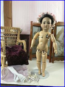 Rare Antique 15 S & H #1329 German Bisque Oriental Asian Character Doll