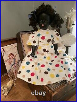 Rare Antique Black Bisque Armand Marseille DollPrecious Child Doll