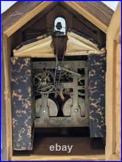 Rare Antique Black Forest Mantle Shelf Cuckoo German Clock for Repair