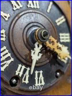 Rare Antique Black Forest Mantle Shelf Cuckoo German Clock for Repair