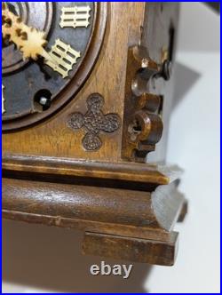Rare Antique Black Forest Mantle Shelf Cuckoo German Clock for Repair