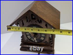 Rare Antique Black Forest Mantle Shelf Cuckoo German Clock for Repair
