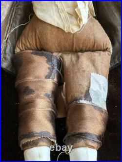 Rare Antique German 12.5 KPM  Male Bisque Head Parian China Doll