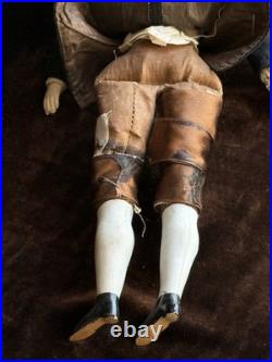 Rare Antique German 12.5 KPM  Male Bisque Head Parian China Doll