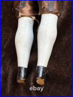 Rare Antique German 12.5 KPM  Male Bisque Head Parian China Doll