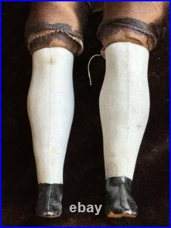 Rare Antique German 12.5 KPM  Male Bisque Head Parian China Doll