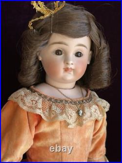 Rare Antique German 16 Early Kestner 9 Closed Mouth Swivel Neck Bisque Doll Rare Antique German 16 Early Kestner 9 Closed Mouth Swivel Neck Bisque Doll