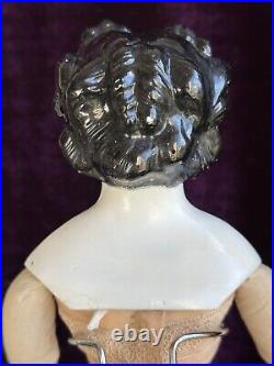 Rare Antique German 17.5 Countess Dagmar Style Brunette China Head Doll Rare Antique German 17.5 Countess Dagmar Style Brunette China Head Doll