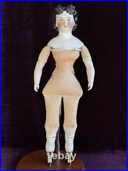 Rare Antique German 17.5 Countess Dagmar Style Brunette China Head Doll Rare Antique German 17.5 Countess Dagmar Style Brunette China Head Doll