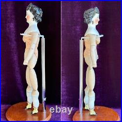 Rare Antique German 17.5 Countess Dagmar Style Brunette China Head Doll Rare Antique German 17.5 Countess Dagmar Style Brunette China Head Doll