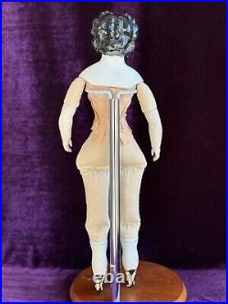 Rare Antique German 17.5 Countess Dagmar Style Brunette China Head Doll Rare Antique German 17.5 Countess Dagmar Style Brunette China Head Doll