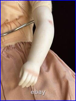 Rare Antique German 17.5 Countess Dagmar Style Brunette China Head Doll Rare Antique German 17.5 Countess Dagmar Style Brunette China Head Doll
