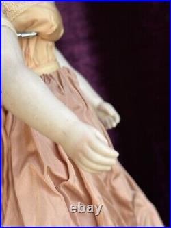 Rare Antique German 17.5 Countess Dagmar Style Brunette China Head Doll Rare Antique German 17.5 Countess Dagmar Style Brunette China Head Doll