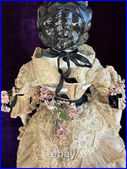 Rare Antique German 17.5 Countess Dagmar Style Brunette China Head Doll Rare Antique German 17.5 Countess Dagmar Style Brunette China Head Doll