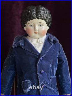 Rare Antique German 24.5 ABG Alt Beck Gottschalck 1086 China Head Boy Doll