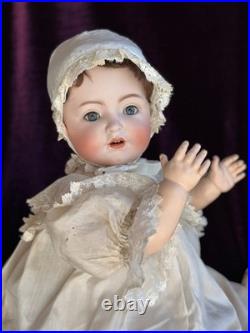 Rare Antique German 24 Bruno Schmidt 1294 Bisque Head Toddler Character Doll