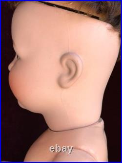 Rare Antique German 24 Bruno Schmidt 1294 Bisque Head Toddler Character Doll
