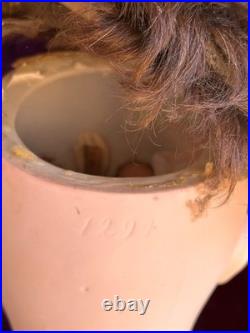 Rare Antique German 24 Bruno Schmidt 1294 Bisque Head Toddler Character Doll