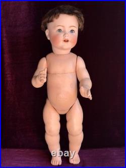 Rare Antique German 24 Bruno Schmidt 1294 Bisque Head Toddler Character Doll