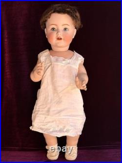 Rare Antique German 24 Bruno Schmidt 1294 Bisque Head Toddler Character Doll