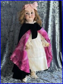 Rare Antique German 24 Schoenau & Hoffmeister 5700 Bisque Head Doll