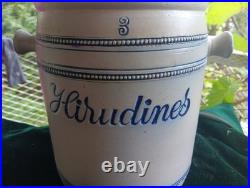 Rare Antique German Double Leech Jar Complete
