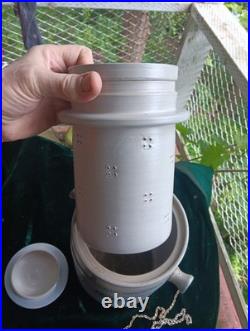 Rare Antique German Double Leech Jar Complete