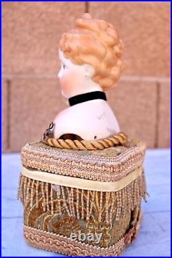 Rare Antique German Parian China Bisque Shoulder Head Doll with Musi? Box Rare Antique German Parian China Bisque Shoulder Head Doll with Musi? Box