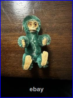 Rare Antique German Schuco Green Monkey Perfume bottle 3 1/4