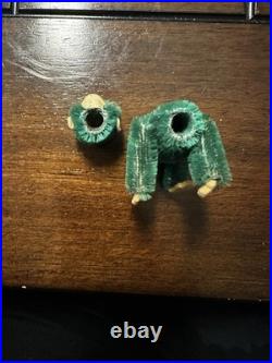 Rare Antique German Schuco Green Monkey Perfume bottle 3 1/4