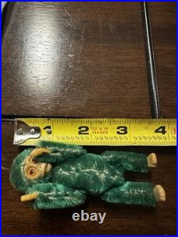 Rare Antique German Schuco Green Monkey Perfume bottle 3 1/4