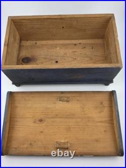 Rare Antique Hand Inscribed 1943 German Folk Art Chest WWII Augsburg Kepsake Box