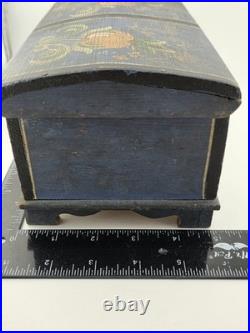Rare Antique Hand Inscribed 1943 German Folk Art Chest WWII Augsburg Kepsake Box