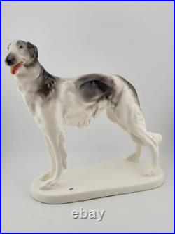 Rare Antique Original German porcelain Borzoi dog figurine 1928. By R. Steiner Rare Antique Original German porcelain Borzoi dog figurine 1928. By R. Steiner