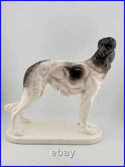 Rare Antique Original German porcelain Borzoi dog figurine 1928. By R. Steiner Rare Antique Original German porcelain Borzoi dog figurine 1928. By R. Steiner