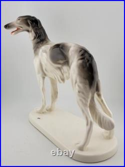 Rare Antique Original German porcelain Borzoi dog figurine 1928. By R. Steiner Rare Antique Original German porcelain Borzoi dog figurine 1928. By R. Steiner