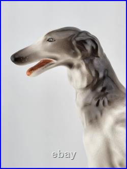 Rare Antique Original German porcelain Borzoi dog figurine 1928. By R. Steiner Rare Antique Original German porcelain Borzoi dog figurine 1928. By R. Steiner