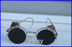 Rare Antique Vintage German WWII Glasses With Lens And Solar Mint