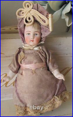 Rare Ernst Heubach 6.5 Mignonette 573/4 Antique Bisque German Doll