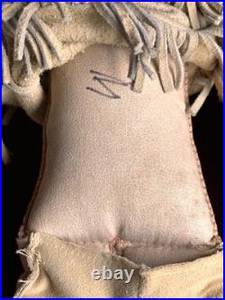 Rare Large Antique German 13 Native American Indian Bisque Head Doll Cloth Body Rare Large Antique German 13 Native American Indian Bisque Head Doll Cloth Body