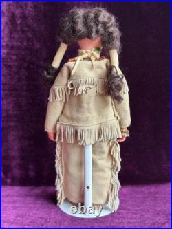 Rare Large Antique German 13 Native American Indian Bisque Head Doll Cloth Body Rare Large Antique German 13 Native American Indian Bisque Head Doll Cloth Body