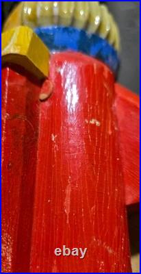 Rare Original Wooden German Nutcracker DDR Erzgebirge Hand Made Christmas Decor