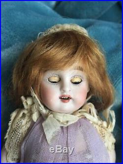 Rare Redhead Large Antique JD Kestner All Bisque German Miniature Doll 7