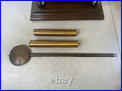 Rare Vintage Antique German Hanging Wall Clock Wood Victorian 59S6 Rare Vintage Antique German Hanging Wall Clock Wood Victorian 59S6