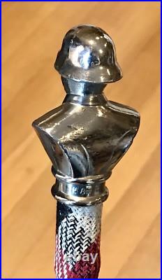 Rare Vintage Antique German Imperial Soldier Head Walking Stick Cane Swagger Old Rare Vintage Antique German Imperial Soldier Head Walking Stick Cane Swagger Old