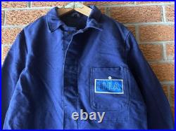Rare Vintage German Moleskin Work Jacket Pit22.5 Antique Chore Sturdy Deadstock