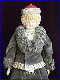 Rare Vintage Reproduction of Antique German 12.5 Hertwig Parian Doll Molded Hat Rare Vintage Reproduction of Antique German 12.5 Hertwig Parian Doll Molded Hat