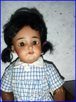 Rare antique black doll Simon Halbig 1078