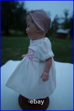 Reproduction Mold Antique 8German Heubach With Pink Hat Stamped At Back Reproduction Mold Antique 8German Heubach With Pink Hat Stamped At Back